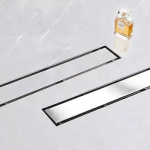 Lineární odtokový žlab Rea Neox 80 cm stříbrný
