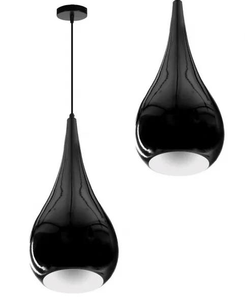 DECOREUM Závesná lampa E27 čierna HY-2701