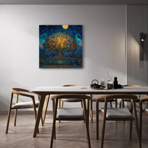 Obraz magická noc a strom života