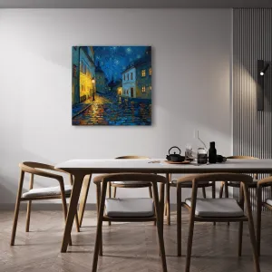 Obraz žiarivá lampa noc