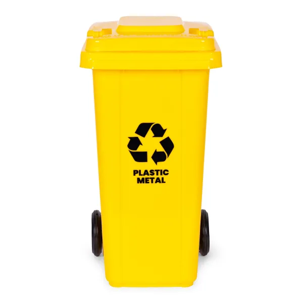 MULTISTORE Smetná nádoba na plast ECOSORT 120 L žltá
