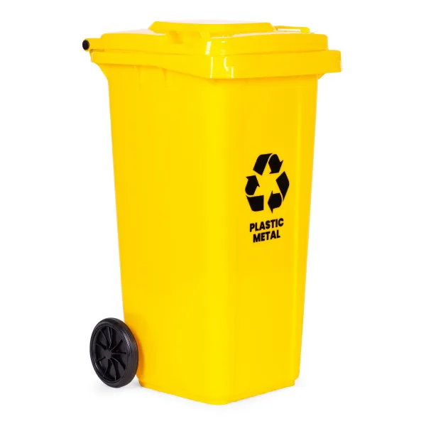 MULTISTORE Smetná nádoba na plast ECOSORT 120 L žltá