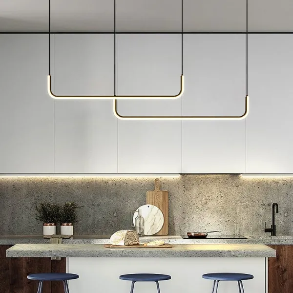 TooLight Závesný LED luster APP980-CP čierny/neutrálna biela