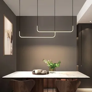 TooLight Závesný LED luster APP980-CP čierny/neutrálna biela