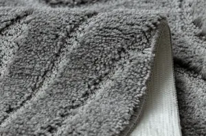 Kúpeľňový koberček SUPREME WAVES vlny, sivý kruh