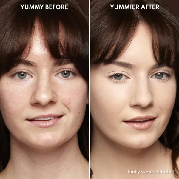 Danessa Myricks Beauty Yummy Skin Blurring Balm Powder kompaktný krémový make-up odtieň 1 - Fair With Neutral Undertones 18 g