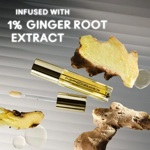 MAC Cosmetics Lipglass Blow olej na pery odtieň Ginger Zest 5 ml