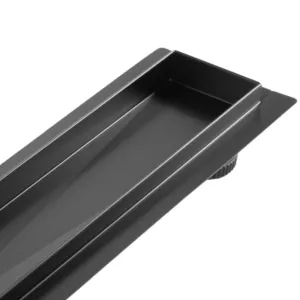 Lineární odtokový žlab Rea Neox Pro 80 cm černý