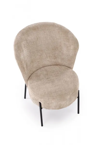 HALMAR Čalouněné designové křeslo CEZAR béžové