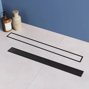 Lineární odtokový žlab Rea Neox Pro 80 cm černý