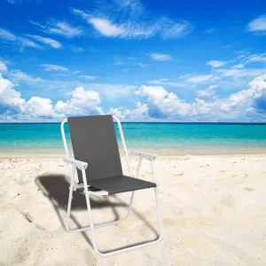 Turistická skladacia stolička Alan sivá