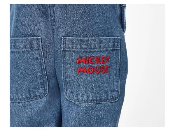 Detské šaty na traky/nohavice na traky (Mickey Mouse, 122/128)