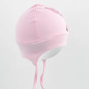 Bavlnená dojčenská čiapočka New Baby Happy Elephant pink Veľkosť: 68/74