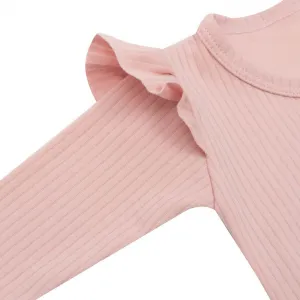 Dojčenský bavlnený overal New Baby Practical ružový dievča Veľkosť: 86
