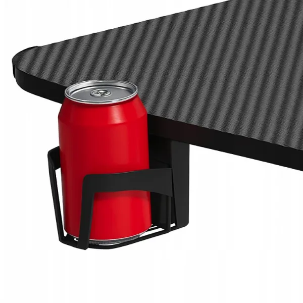 DomTextilu Čierno-červenýhernýstôl,PCstôlsLEDosvetlenímRGBŠírka:120cm EKSBG01-black-red_120 čierna