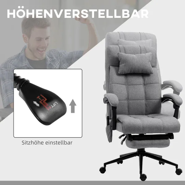 Vinsetto Kancelářská židle Vinsetto, šedá