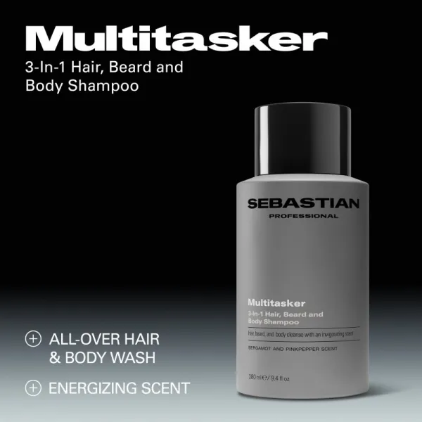Sebastian Professional SEB MAN The Multi-tasker šampón na vlasy, bradu a telo 280 ml
