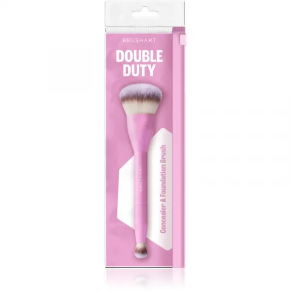 BrushArt Double Duty Concealer & Foundation brush štetec na make-up a korektor obojstranný 1 ks
