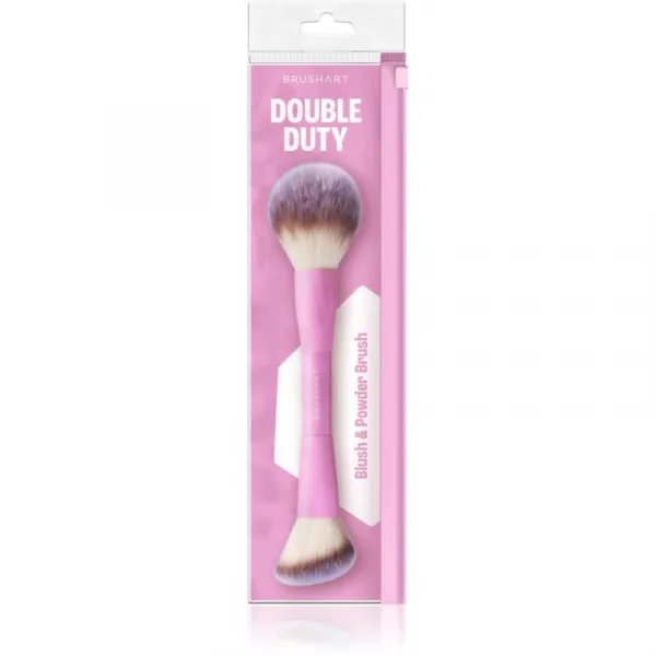BrushArt Double Duty Blush & Powder brush štetec na lícenku a púder obojstranný 1 ks