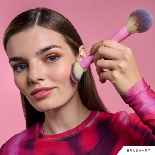 BrushArt Double Duty Blush & Powder brush štetec na lícenku a púder obojstranný 1 ks