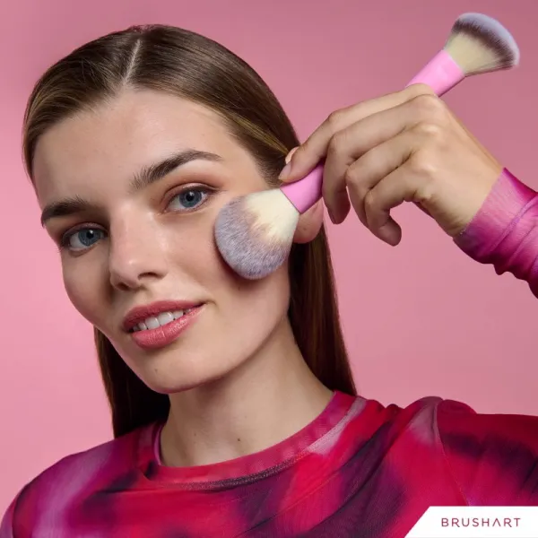 BrushArt Double Duty Blush & Powder brush štetec na lícenku a púder obojstranný 1 ks