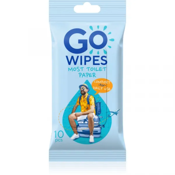 GoWipes Comfort vlhčený toaletný papier 10 ks