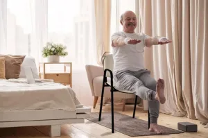 ALBA seniorská stolička ISO 55 so zvýšeným sedadlom