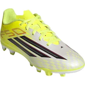 adidas F50 CLUB FG/MG J Detské kopačky, biela, veľkosť