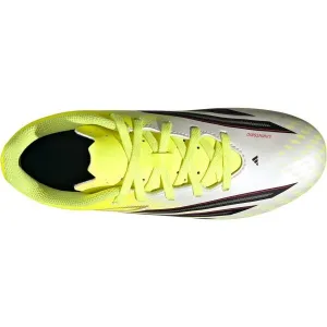 adidas F50 CLUB FG/MG J Detské kopačky, biela, veľkosť