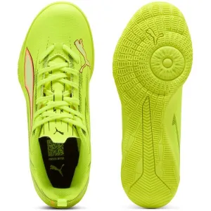 Puma ULTRA 6 PLAY IT JR Detská halová obuv, žltá, veľkosť 34.5