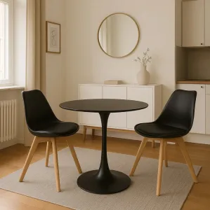 HOUSE 5 jedálenská stolička SCANDINO čierna