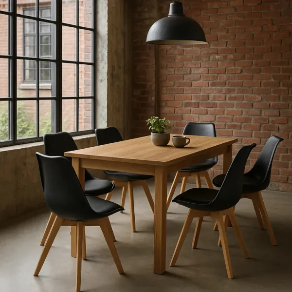 HOUSE 5 jedálenská stolička SCANDINO čierna