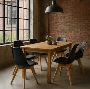 HOUSE 5 jedálenská stolička SCANDINO čierna