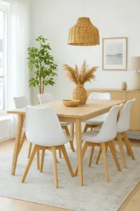 HOUSE 5 jedálenská stolička SCANDINO biela