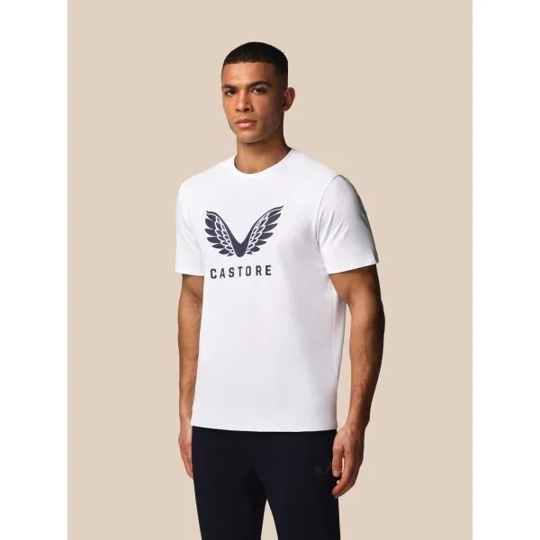 CASTORE SS GRAPHIC T-SHIRT Pánske tričko, biela, veľkosť