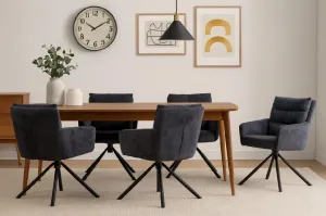 HOUSE 5 jedálenská stolička ENZO tmavo sivá