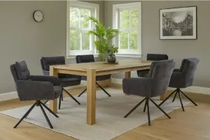 HOUSE 5 jedálenská stolička ENZO tmavo sivá