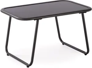 HALMAR Záhradný set HUDSON hnedý, kovový, s postrami – pohovka, 2 kreslá, stôl