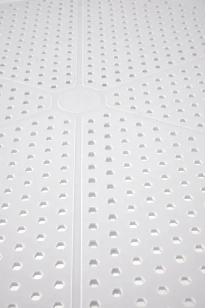HALMAR Okrúhly stôl CALVO biely, plast, priemer 60 cm