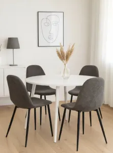 HOUSE 5 Jedálenská stolička MARIE sivý manšestr