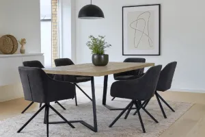 HOUSE 5 jedálenská stolička LOREN tmavo sivá
