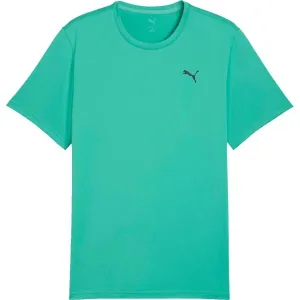 Puma M TAD ESSENTIALS SOLID CAT TEE Pánske tričko, zelená, veľkosť