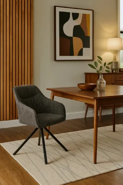 HOUSE 5 jedálenská stolička LOREN tmavo sivá