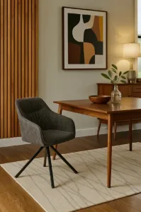 HOUSE 5 jedálenská stolička LOREN tmavo sivá