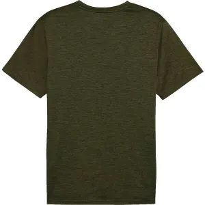 Puma M TAD ESSENTIAL HEATHER CAT TEE Pánske tričko, khaki, veľkosť