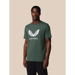 CASTORE SS GRAPHIC T-SHIRT Pánske tričko, tmavo zelená, veľkosť