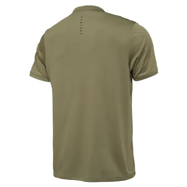CASTORE AOP SS T-SHIRT Pánske športové tričko, khaki, veľkosť