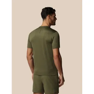 CASTORE AOP SS T-SHIRT Pánske športové tričko, khaki, veľkosť