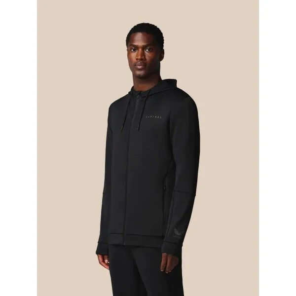 CASTORE FLEX FULL ZIP HOODIE Pánska mikina, čierna, veľkosť