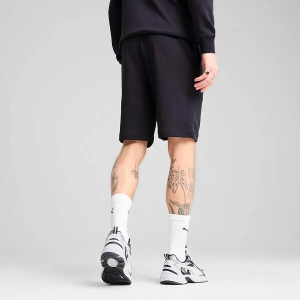 Puma ESSENTIALS+ LOGO LAB GRAPHIC SHORTS 10 Pánske teplákové kraťasy, tmavo modrá, veľkosť